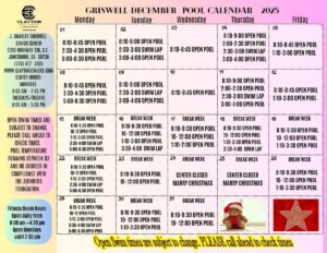 Feb. 2025 Griswell pool Calendar