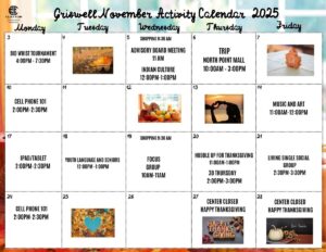 Griswell Activity Calendar Nov 2024