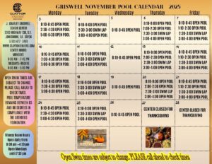 Feb. 2025 Griswell pool Calendar