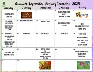 Griswell Activity Calendar Nov 2024
