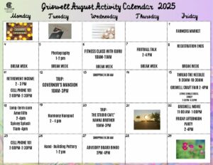 Griswell Activity Calendar Nov 2024