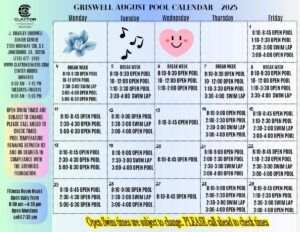Feb. 2025 Griswell pool Calendar
