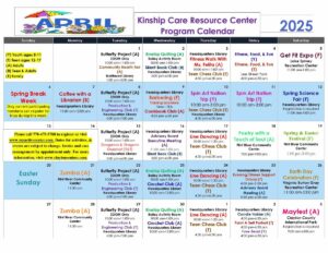 Kinship Care Calendar of Activities Feb