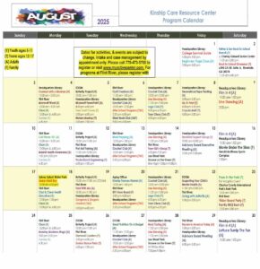 Kinship Care Calendar of Activities Feb
