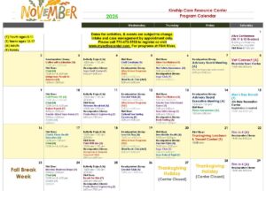 Kinship Care Calendar of Activities Feb
