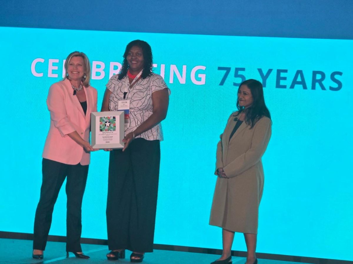 Tori Strawter-Tanks, Senior Services Director, was honored with the 2025 Trailblazer 