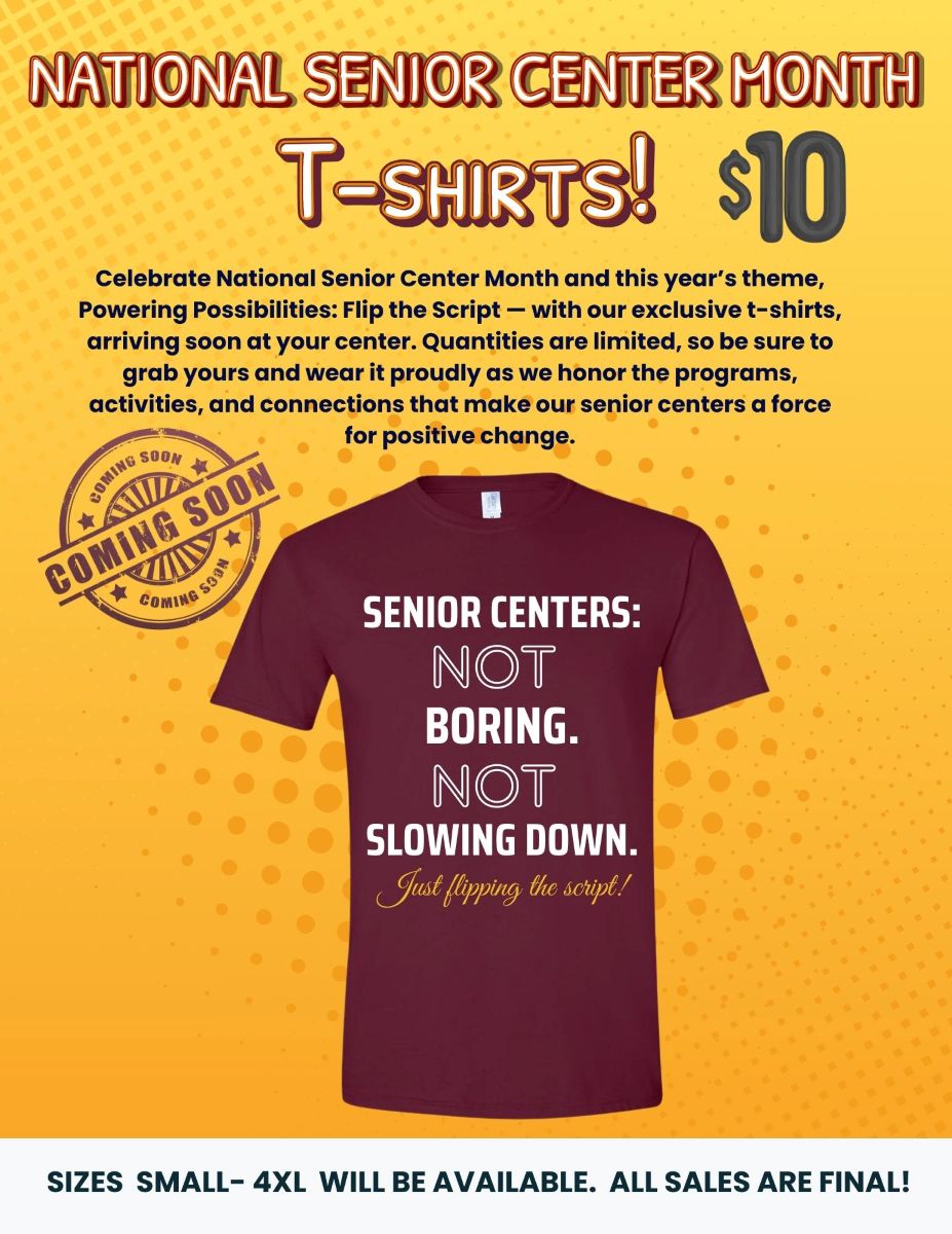 seniors t-shirt flyer for the month of September 