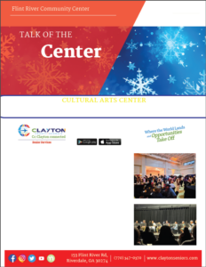 first page of flint river community center newsletter