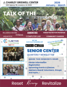 first page of j. charlie griswell center newsletter