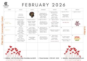 Flint River Special Events Activities Calendar - February 2026