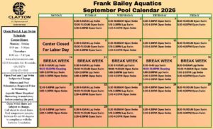 FBSC Pool Calendar 2026