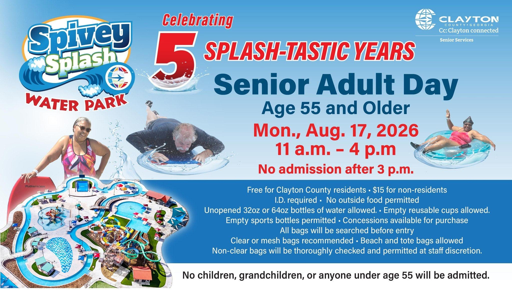 Senior Spivey Splash Day June 15, 2026 FLyer