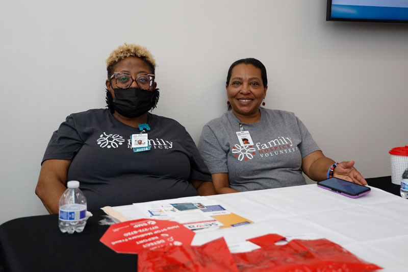 Offering resources to caregivers